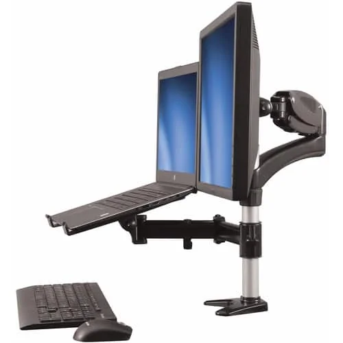 Single-Monitor Arm with Laptop Stand - ARMUNONB